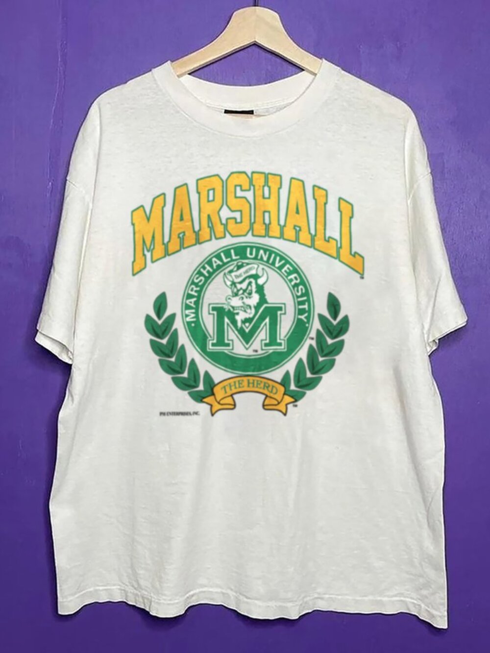 Vintage NCAA Marshall University The Herd Shirt, Marshall Thundering Herd Shirt